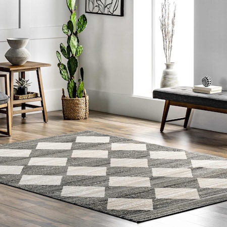 Nuloom Gianna Contemporary Geometric Checker Tile Area Rug 8ft 10in x 12ft CFDR12A-9012